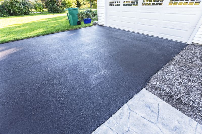 Blacktop Driveway with Clear Markings
